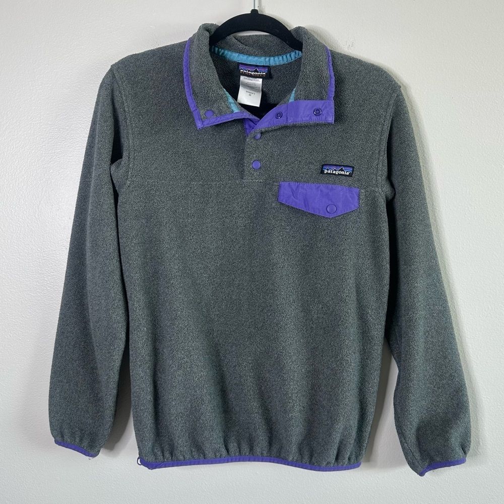 Patagonia Synchilla Women’s Fleece Snap Button Pullover Sweater XS